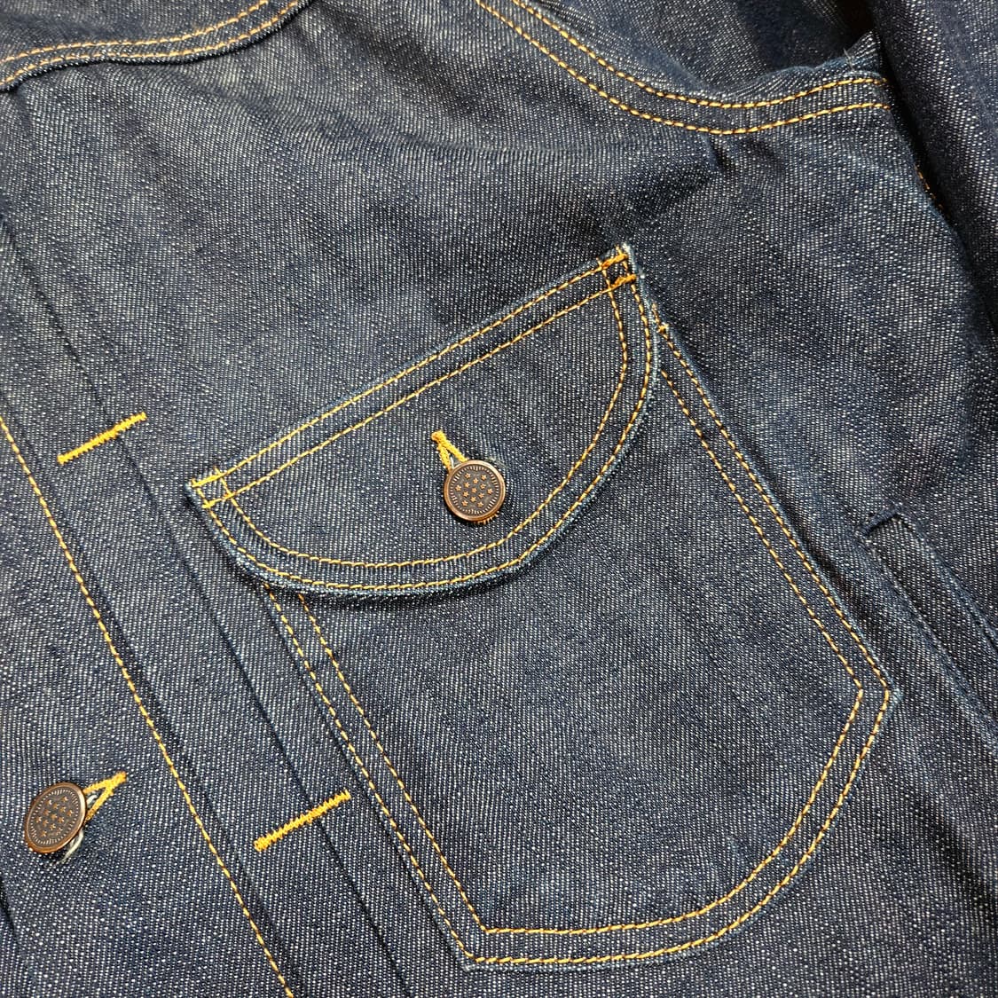 유니폼브릿지 포켓 셀비지 데님 자켓 M size 상품이미지3