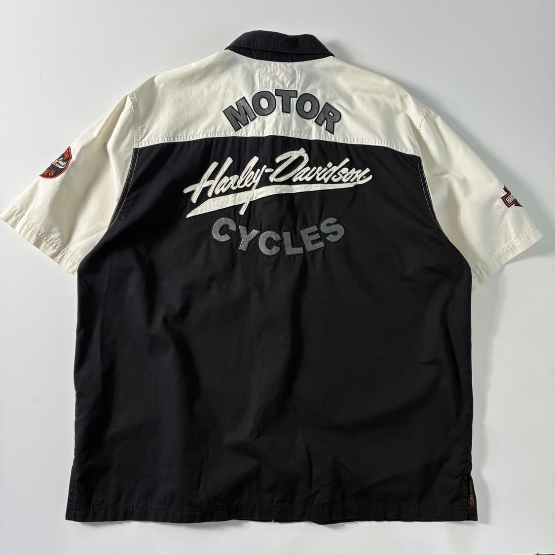 Harley davidson  할리 데이비슨 실루엣 쉴드 반팔 셔츠 상품이미지4