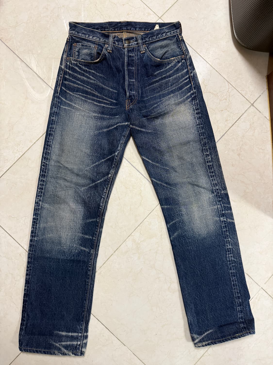 (31 민트) 슈가케인 14.25oz 유니온 스타 하드워싱 데님 상품이미지1