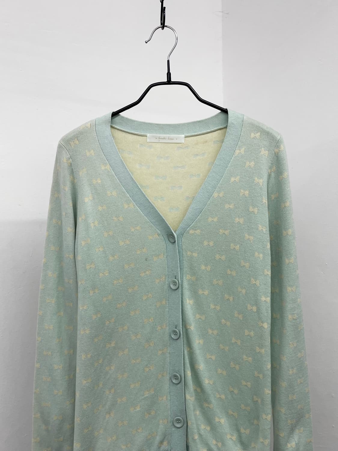 민트코어 키치 리본 가디건🎀 상품이미지5