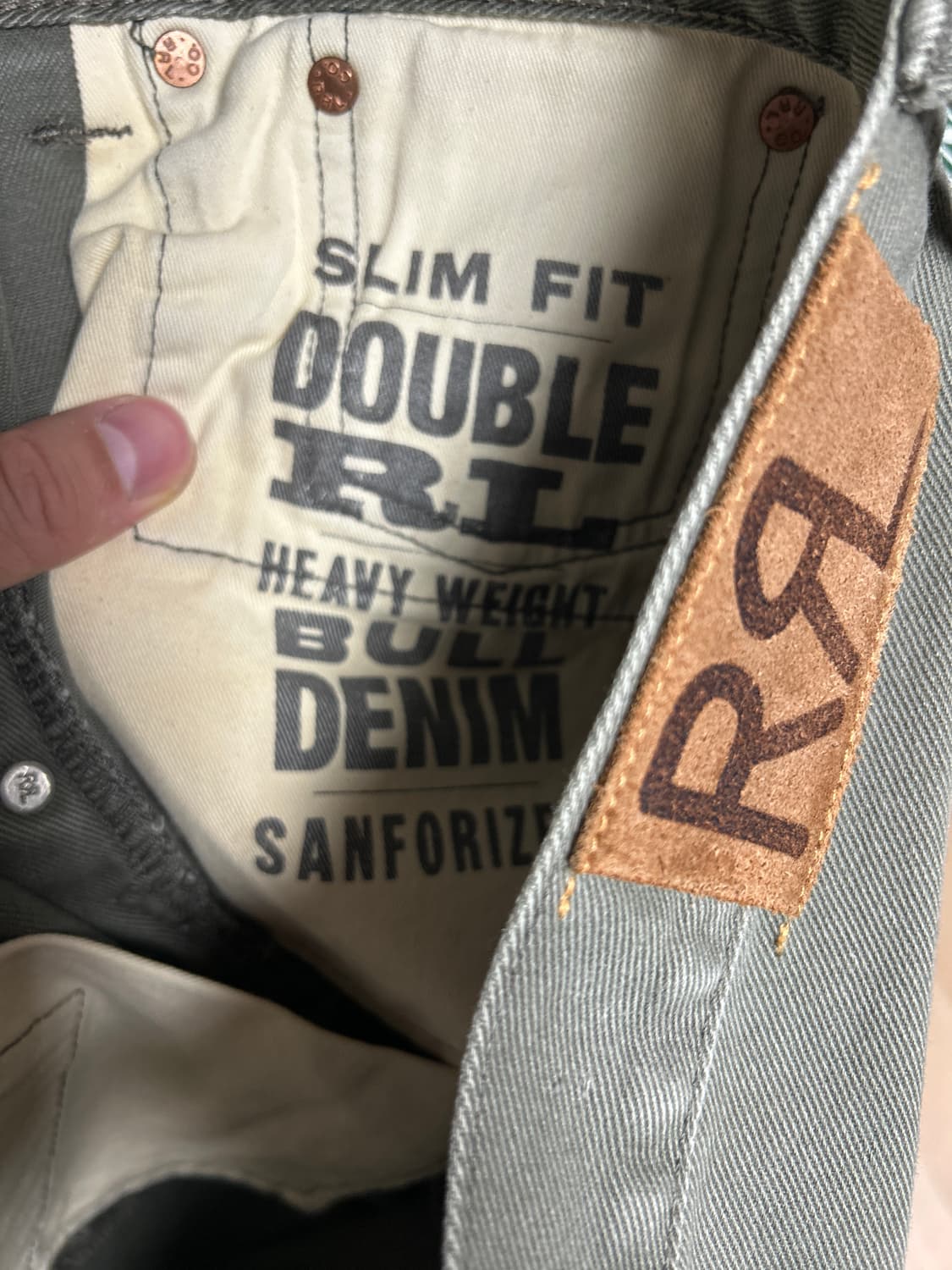 RRL 올리브 헤비코튼 불 데님 34 상품이미지10