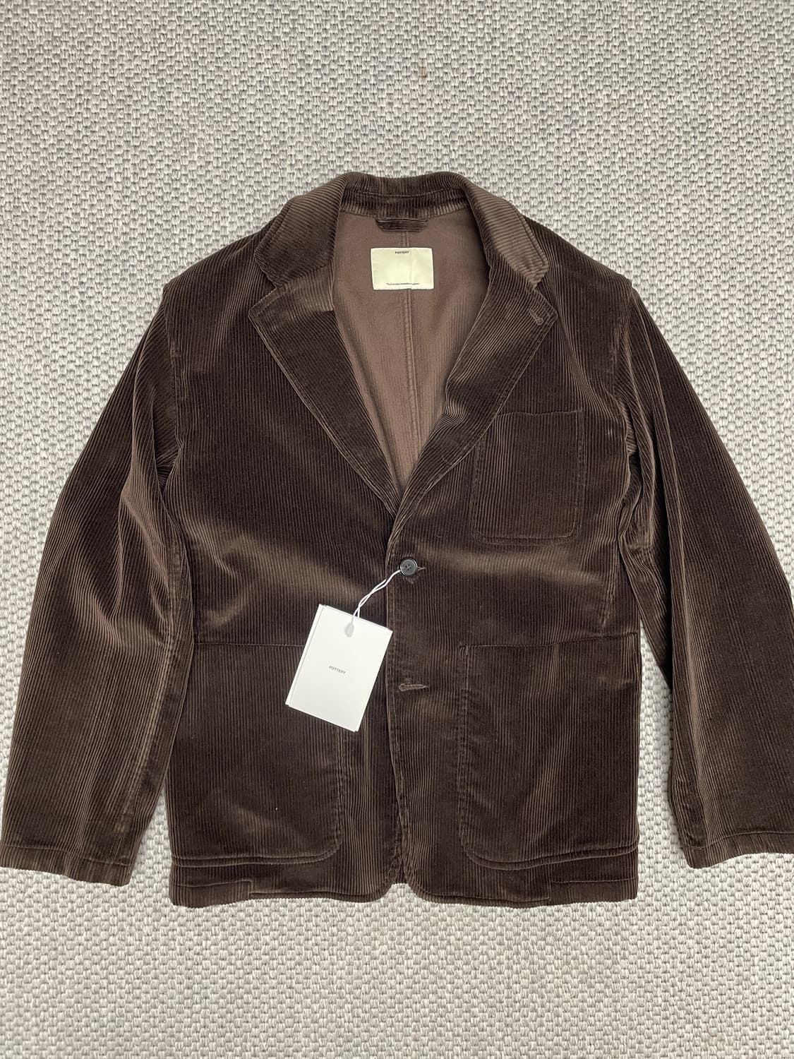 (1) 포터리 코듀로이 블레이저 다크브라운 상품이미지3