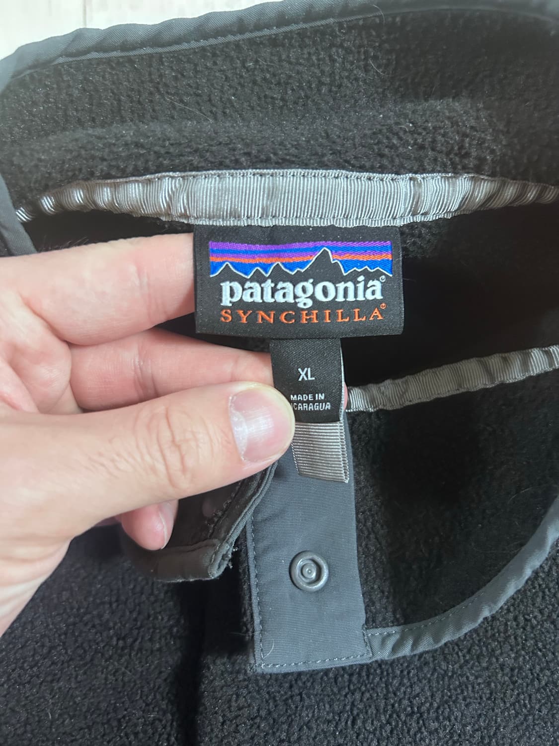 파타고니아 신칠라 헤비웨이트 블랙 포지 그레이 XL 상품이미지2