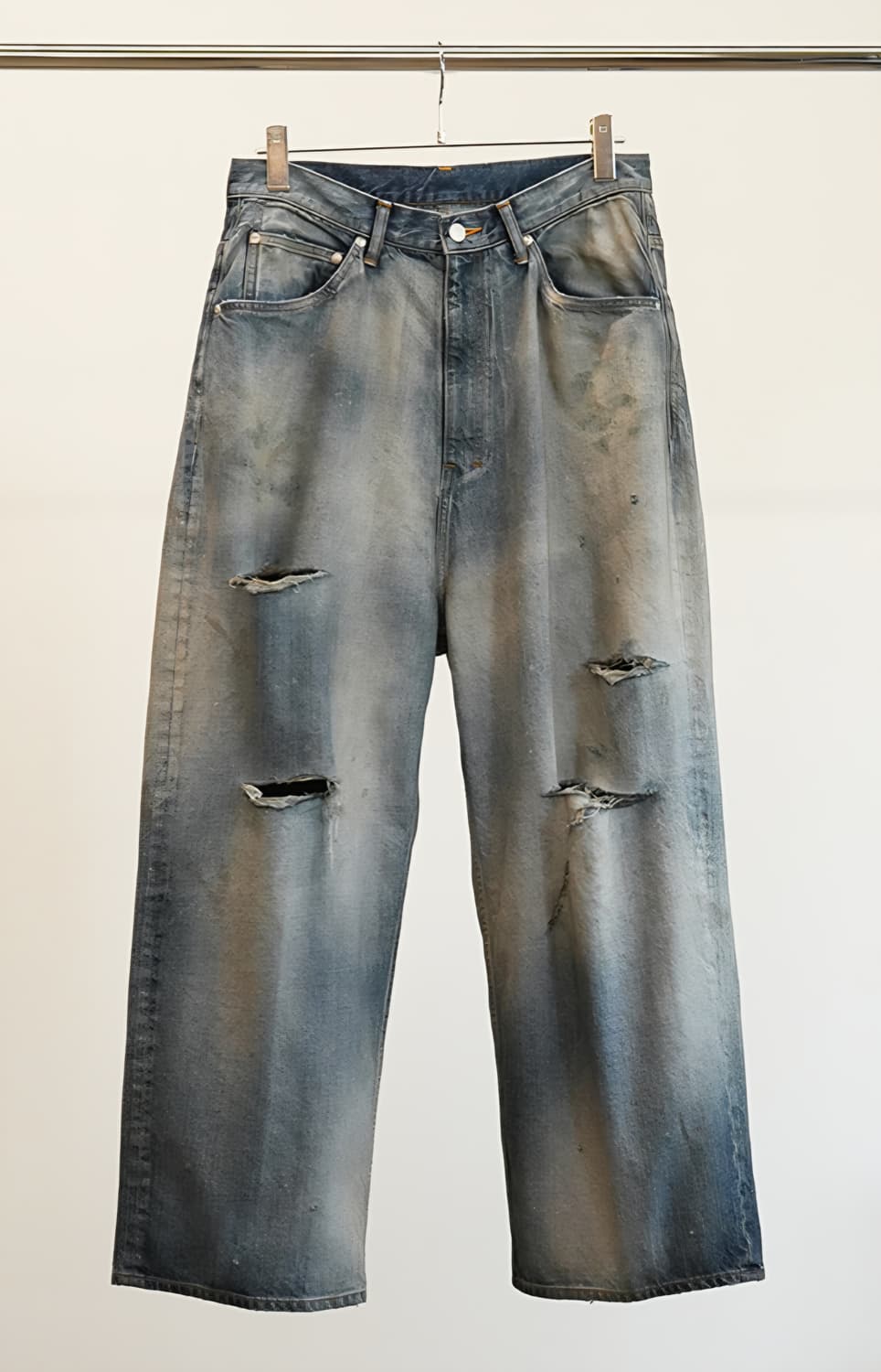 인셀름 DAMAGE WIDE 5P DENIM PANTS     상품이미지1