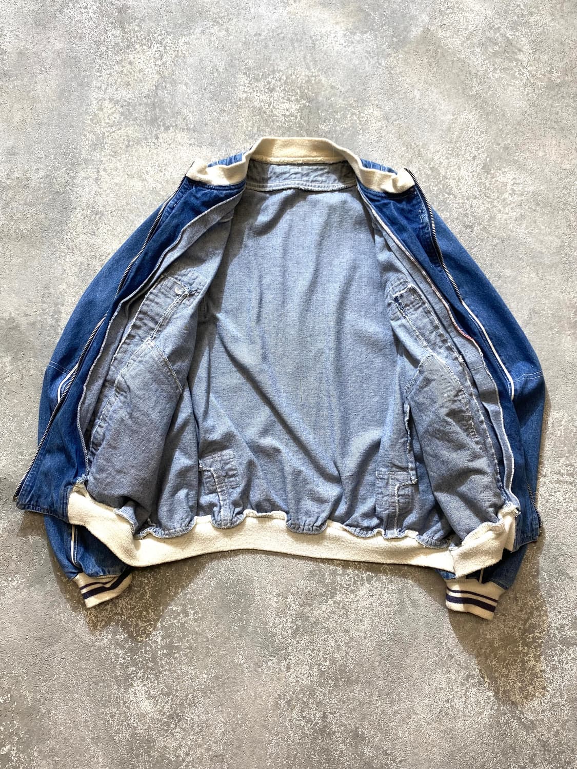 [F] 90s Vintage 빈티지 데님 집업 봄버자켓 상품이미지5