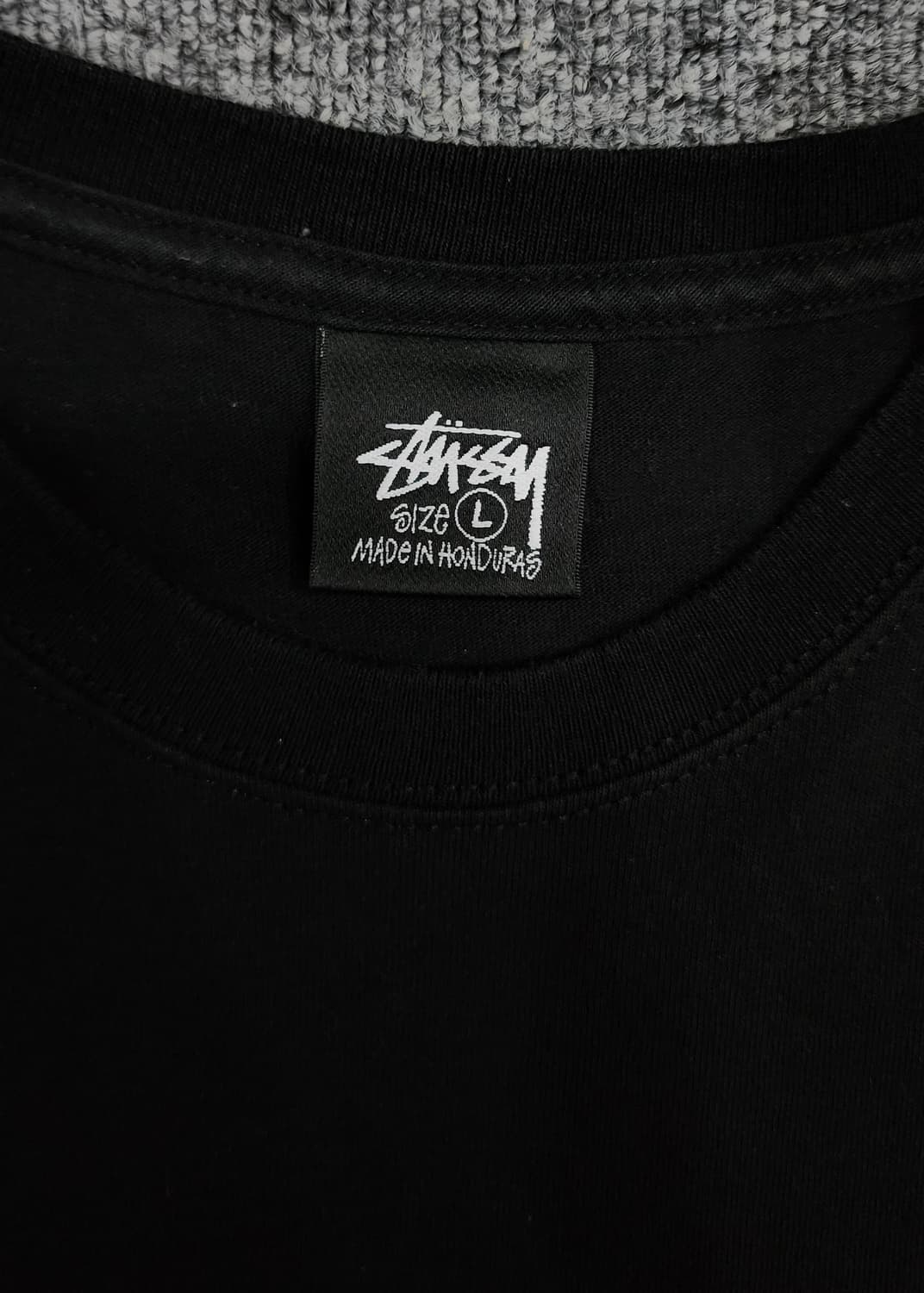 STUSSY 스투시 스퀘어드 로고 반팔티 L 상품이미지4