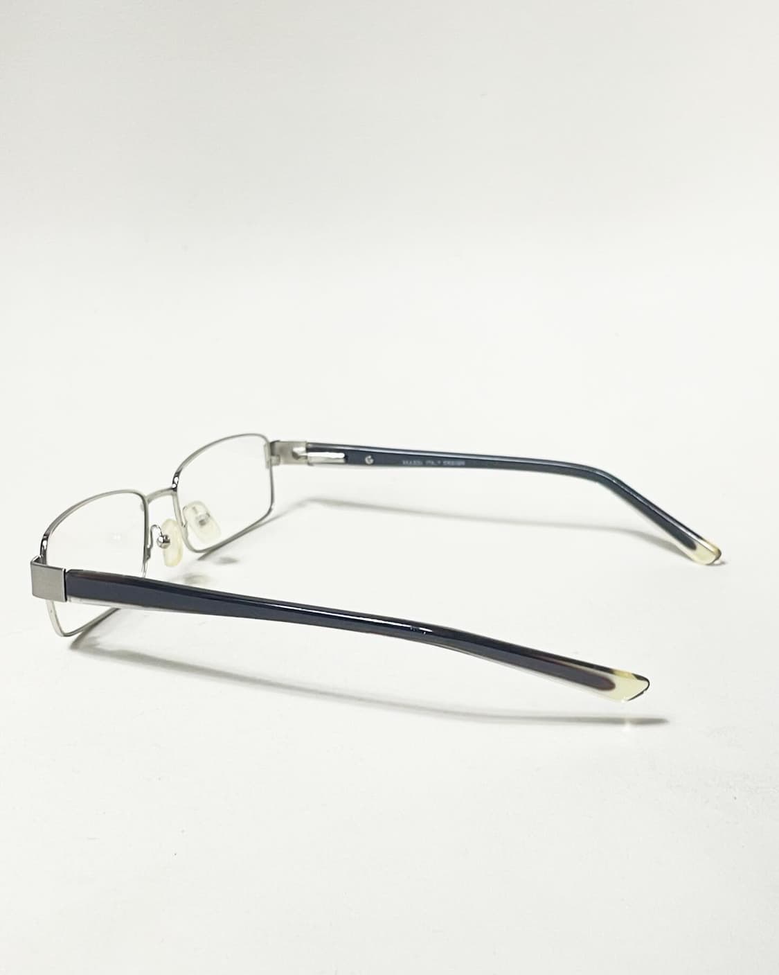 90s 이태리제 MASSI 실버 슬림스퀘어 빈티지 안경 상품이미지4