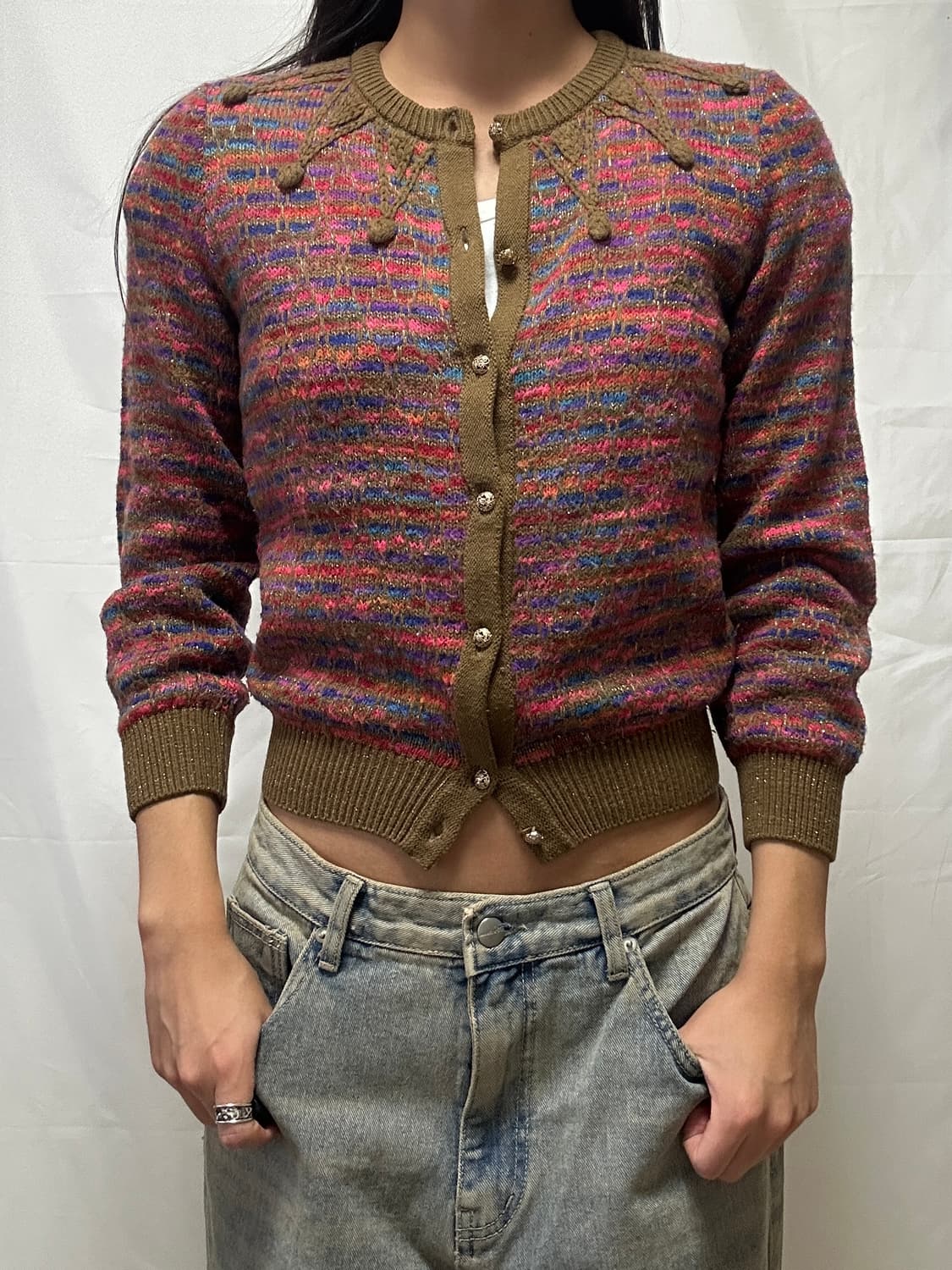 빈티지 라운드 가디건 상품이미지2