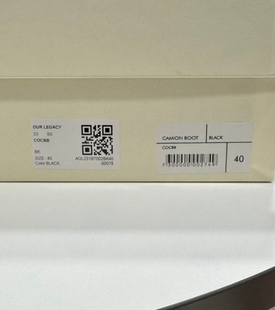 아워레가시 카미온 부츠 블랙 40 상품이미지6