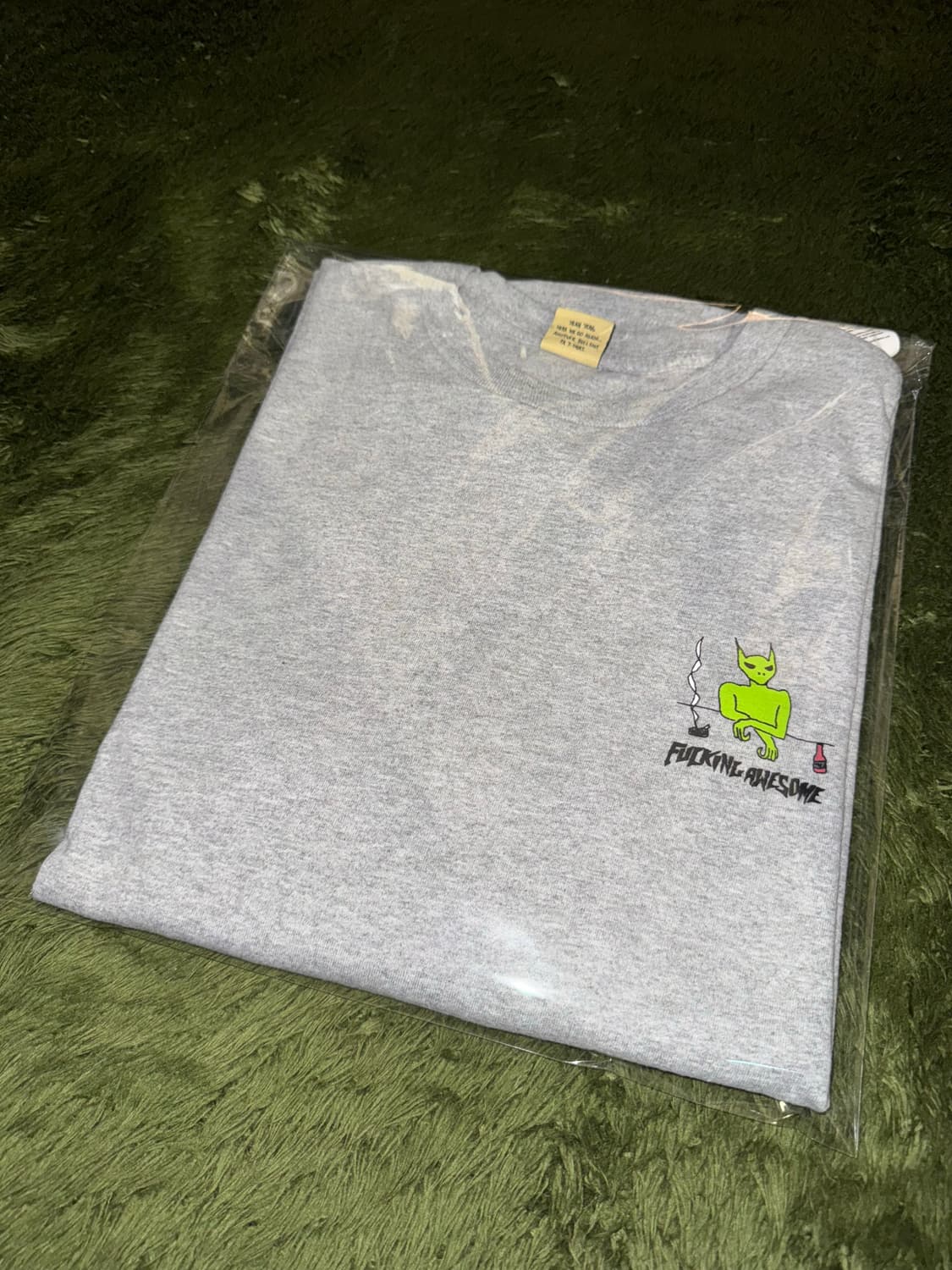 [M] 퍼킹어썸 DRUNK SAD 튜블러 롱슬리브 그레이 상품이미지10