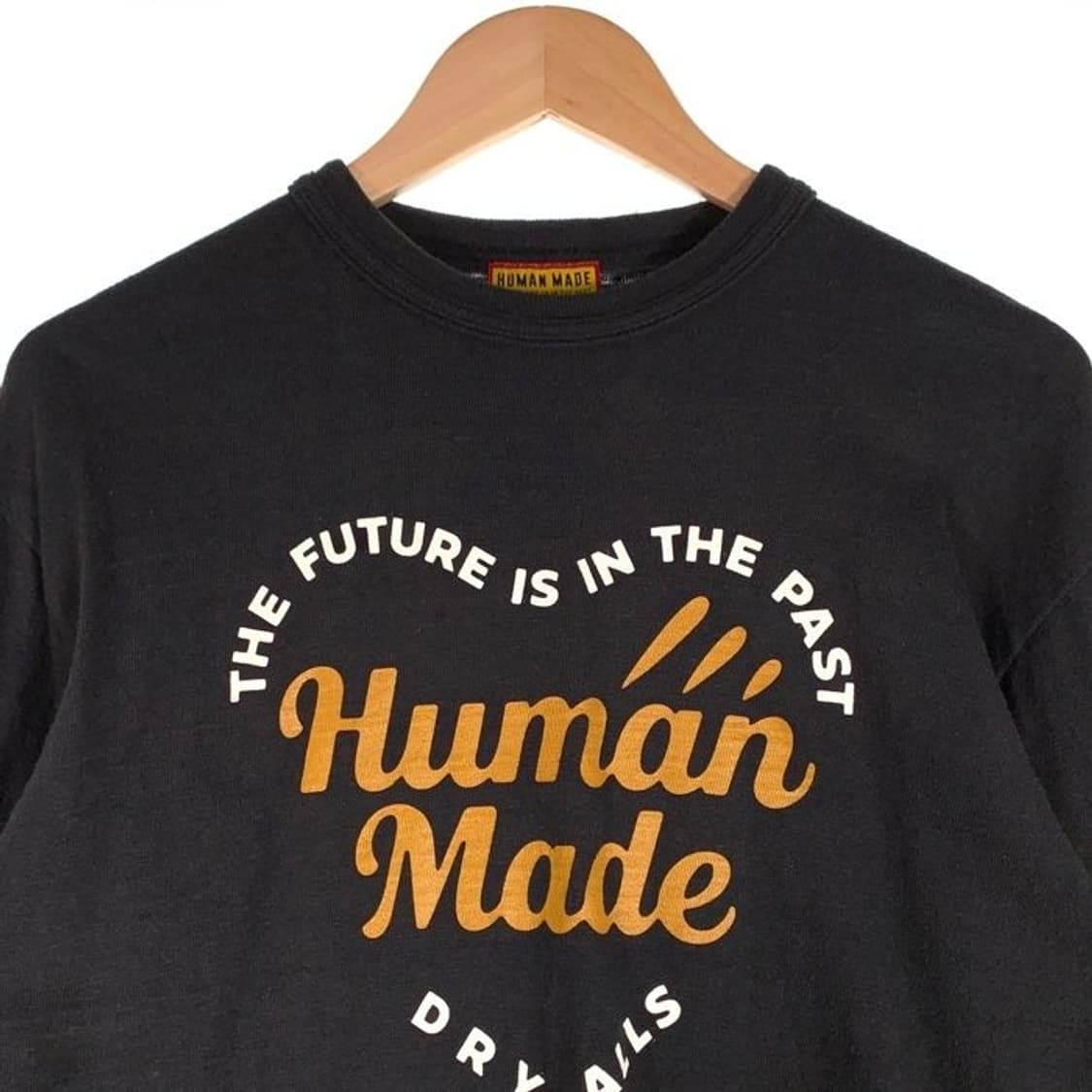 휴먼 메이드 그래픽 롱슬리브 티셔츠 블랙 상품이미지3