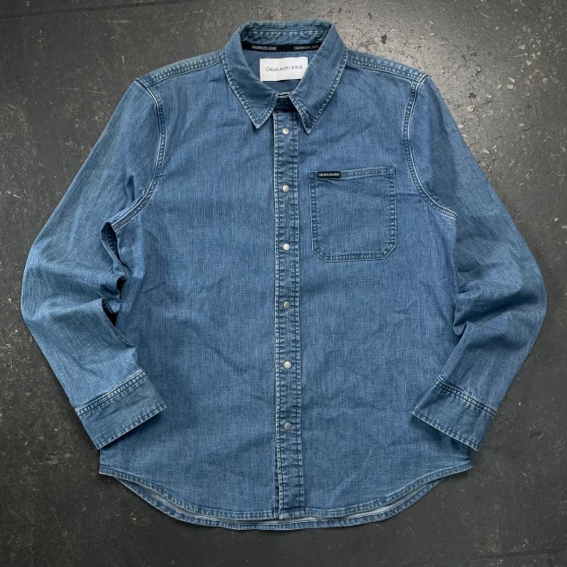 100 캘빈클라인 데님셔츠 상품이미지1