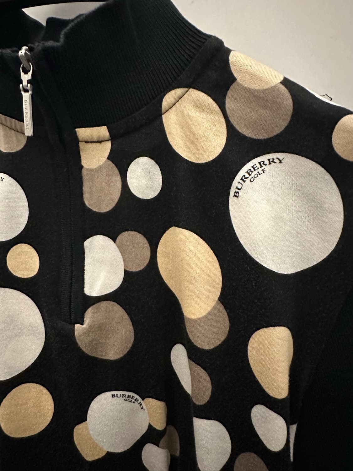 BURBERRY 버버리 도트 블랙 반집업 상품이미지2