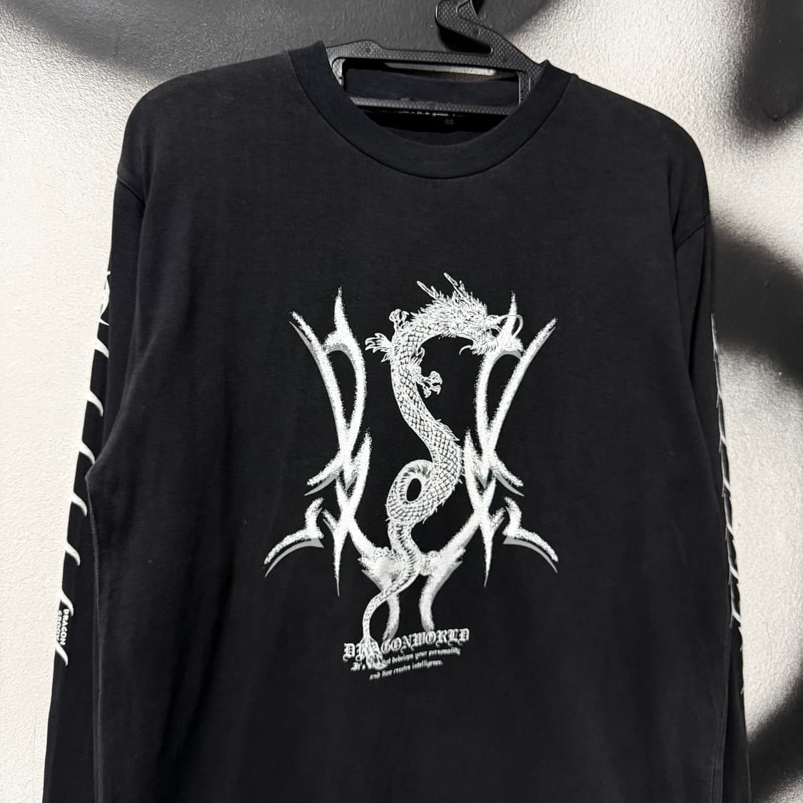 VTG 빈티지 펑크 스타일 멀티 프린팅 롱 슬리브 티셔츠 상품이미지3