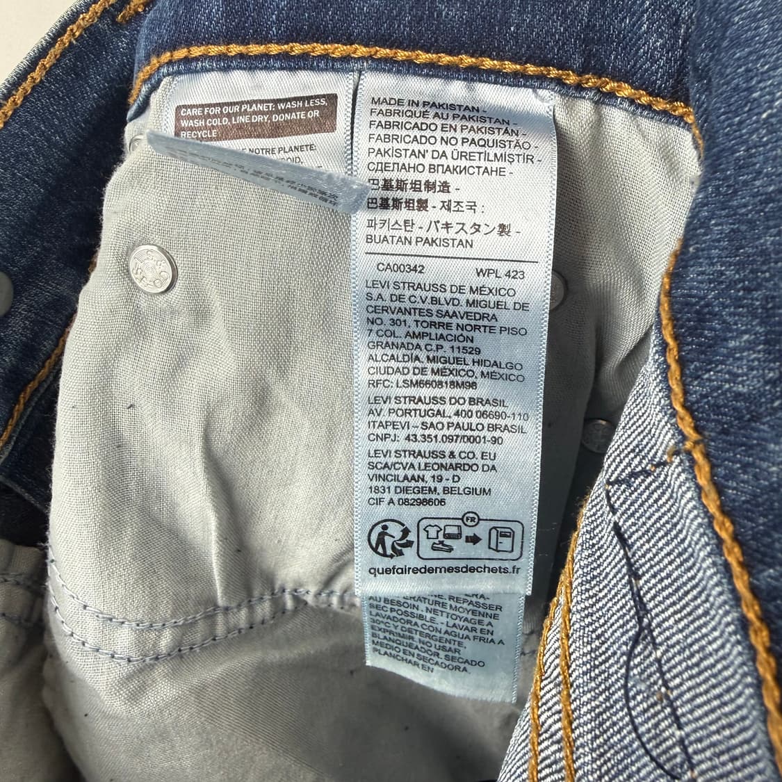 (28) 리바이스 724 하이라이즈 스트레이트핏 중청 데님 팬츠 상품이미지7