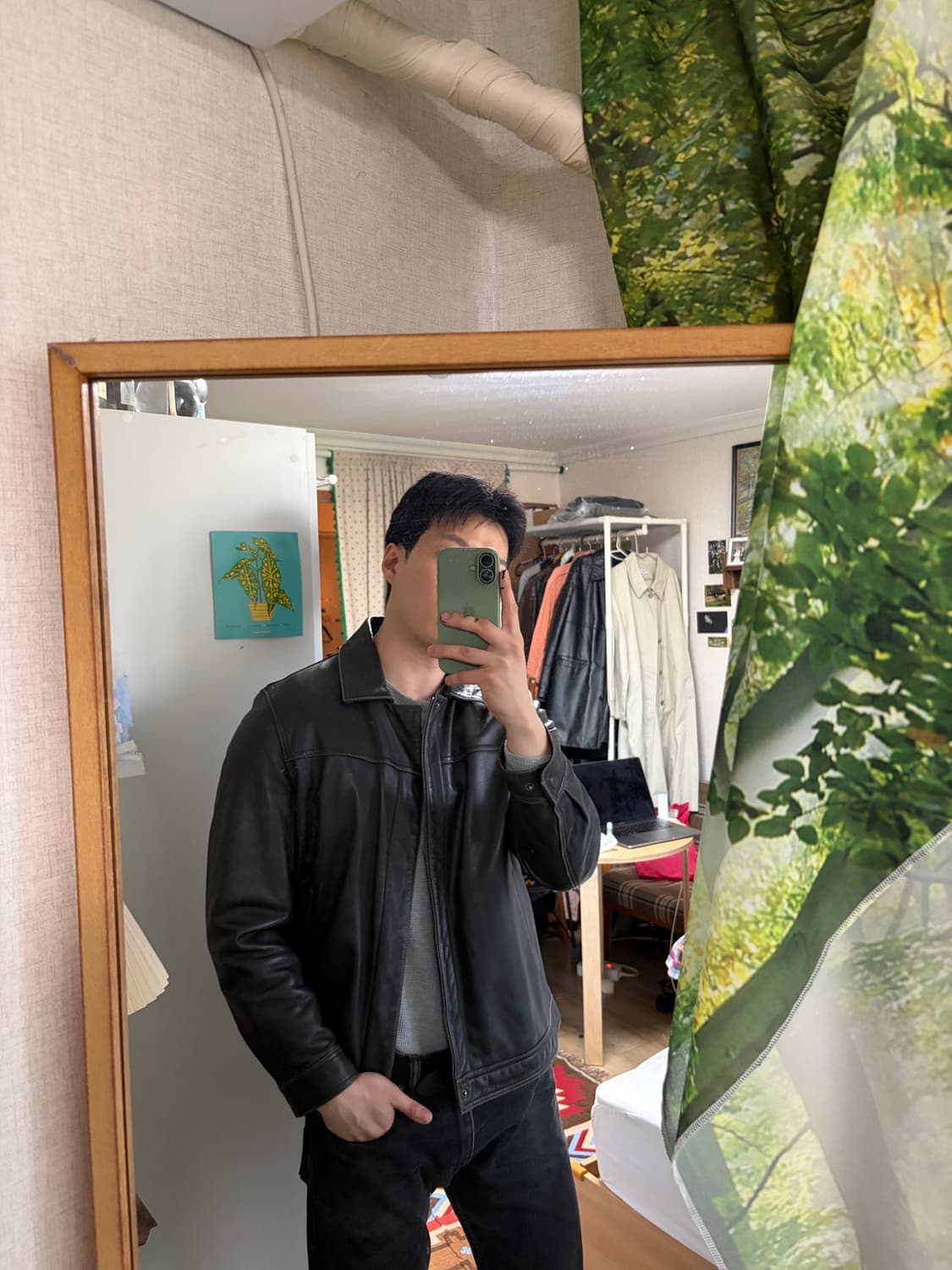 100)PAT 양가죽 자켓 다크브라운 상품이미지3