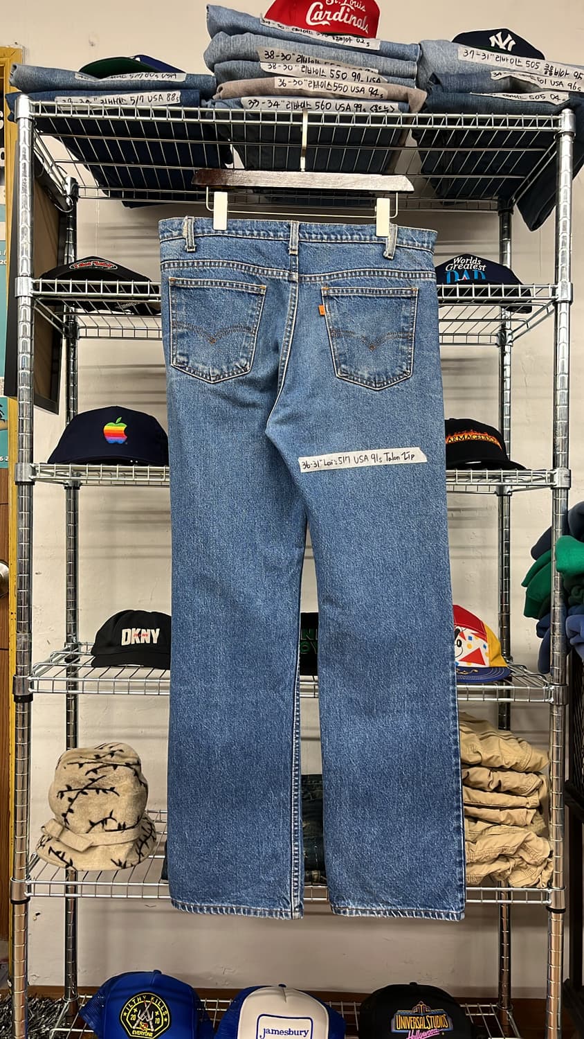 36-31“ 리바이스 517 USA 91s Talon Zip 상품이미지2