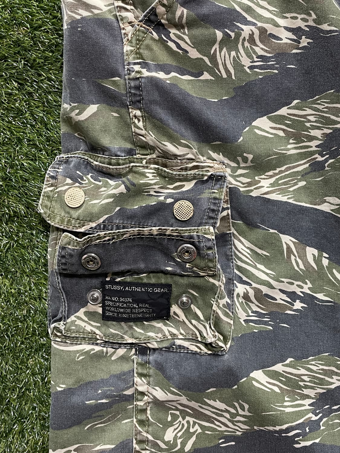 빈티지 올드 스투시 카모 버뮤다 팬츠 상품이미지4