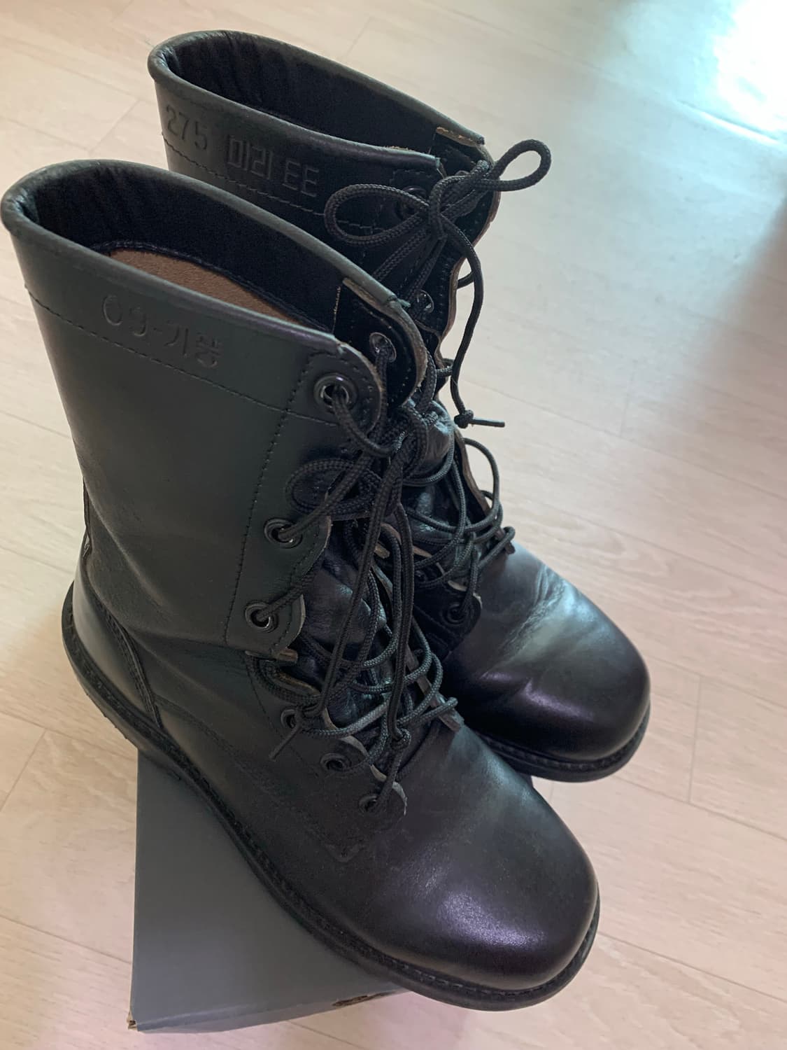 밀리터리 리얼레더 워커 군화 275mm 상품이미지5