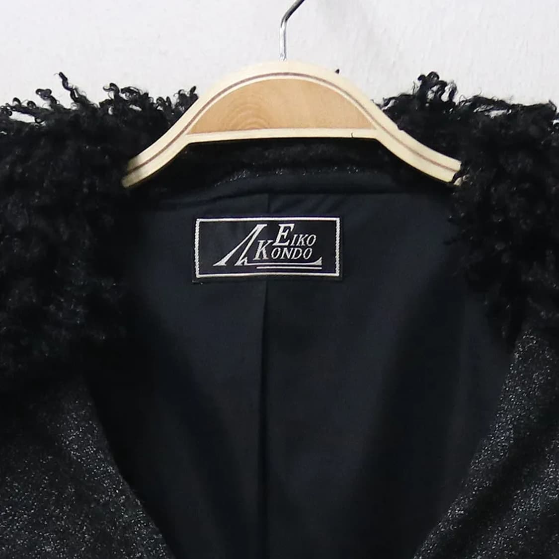EIKO KONDO 퍼 카라 울 혼방 트위트 자켓 61748 상품이미지3