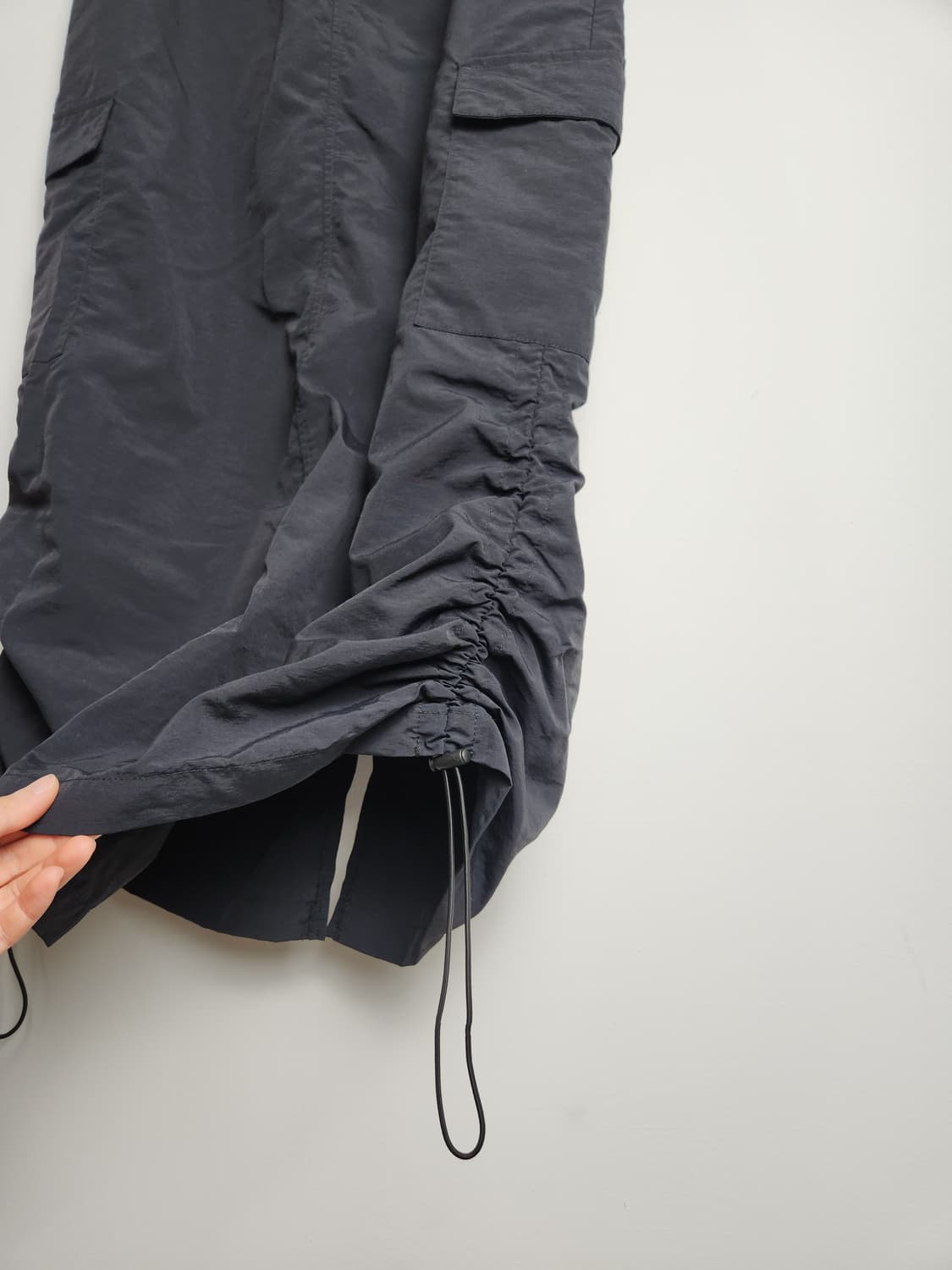 (KANGOL SPORTS)셔링 롱 스커트 상품이미지9