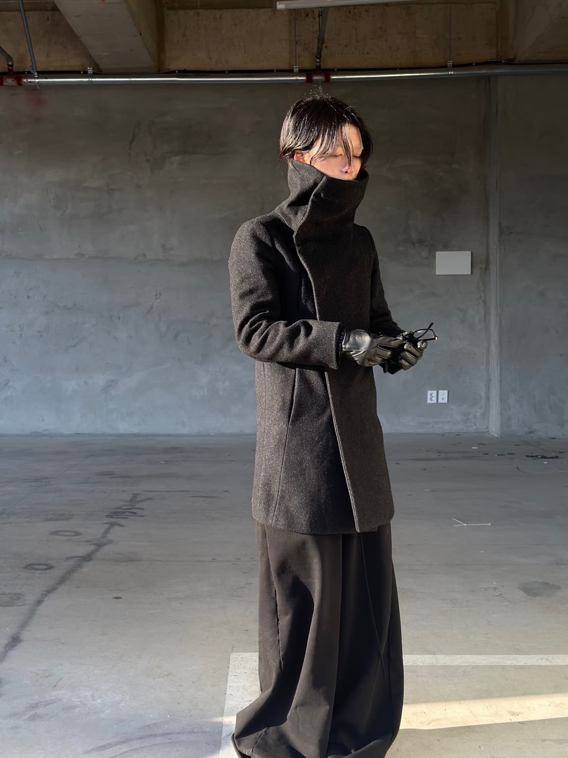 The viridi anne 하이넥 울 코트 상품이미지5