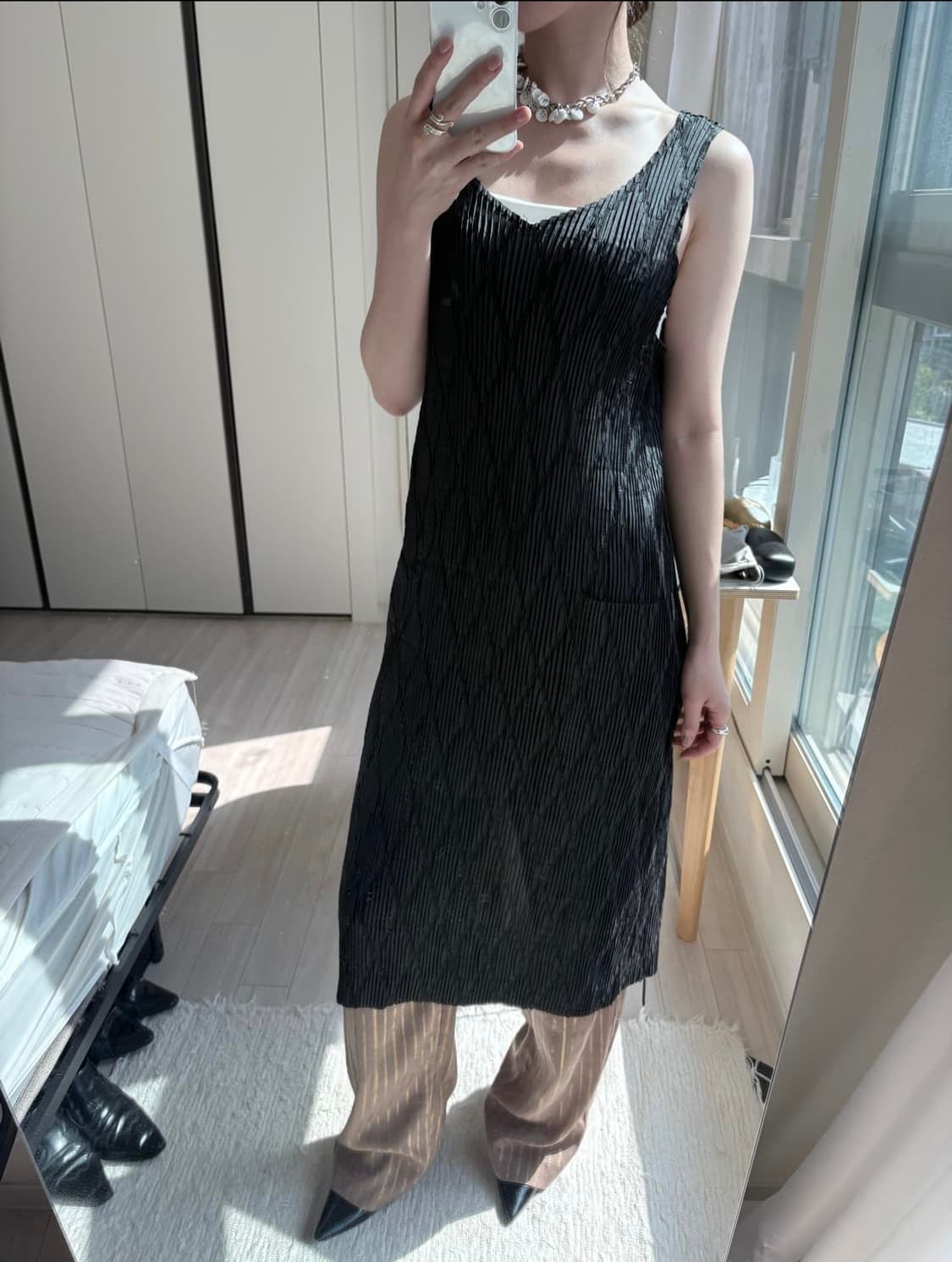 이세이미야케 플리츠 apron dress 상품이미지9