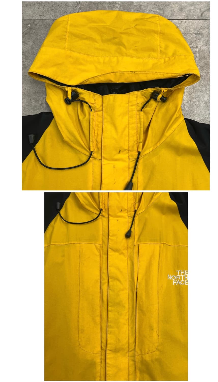 노스페이스 써밋시리즈 후드 바람막이 옐로우 XL #csz3392  상품이미지5