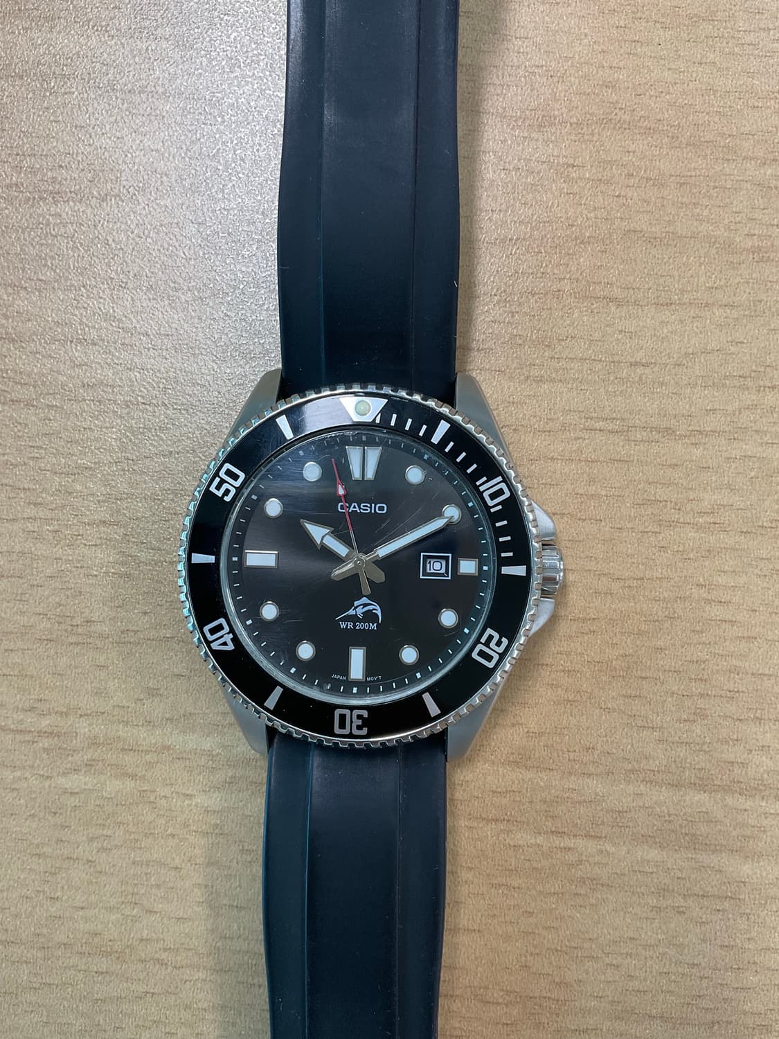 카시오 흑새치 다이버 상품이미지2