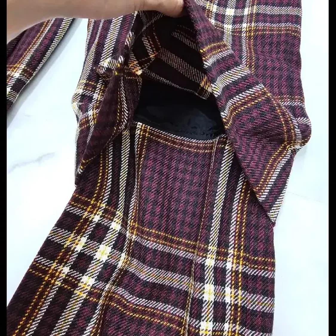 Aalto 알토 체크 와이드 팬츠 36 상품이미지8