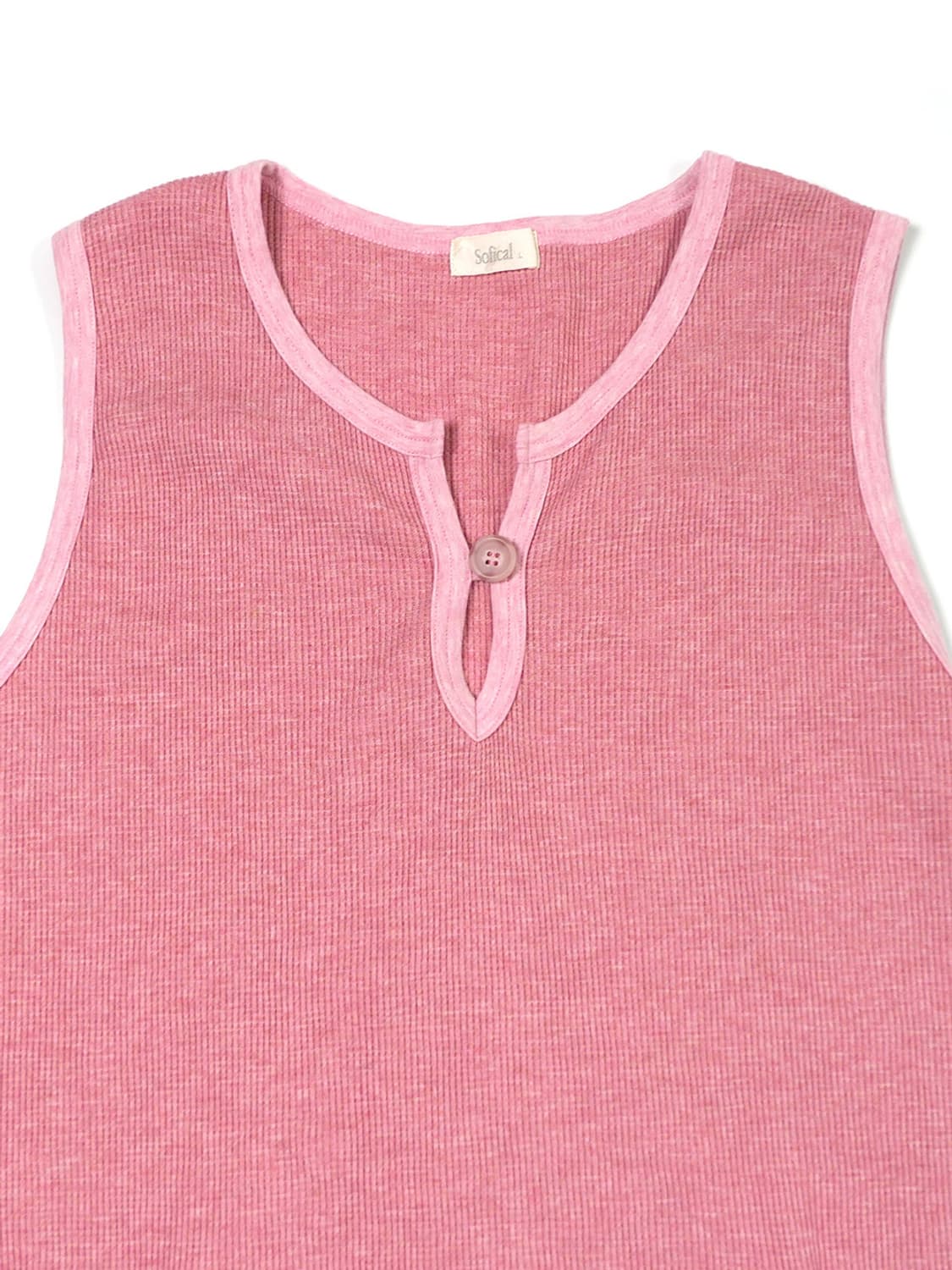 Sofical waffle knit sleeveless tunic 상품이미지2