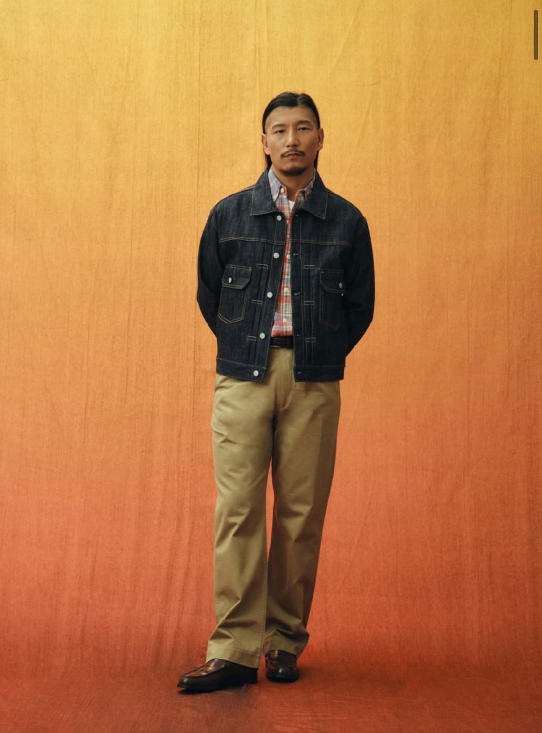 아웃스탠딩 셀비지 트러커 데님자켓(m) 상품이미지3