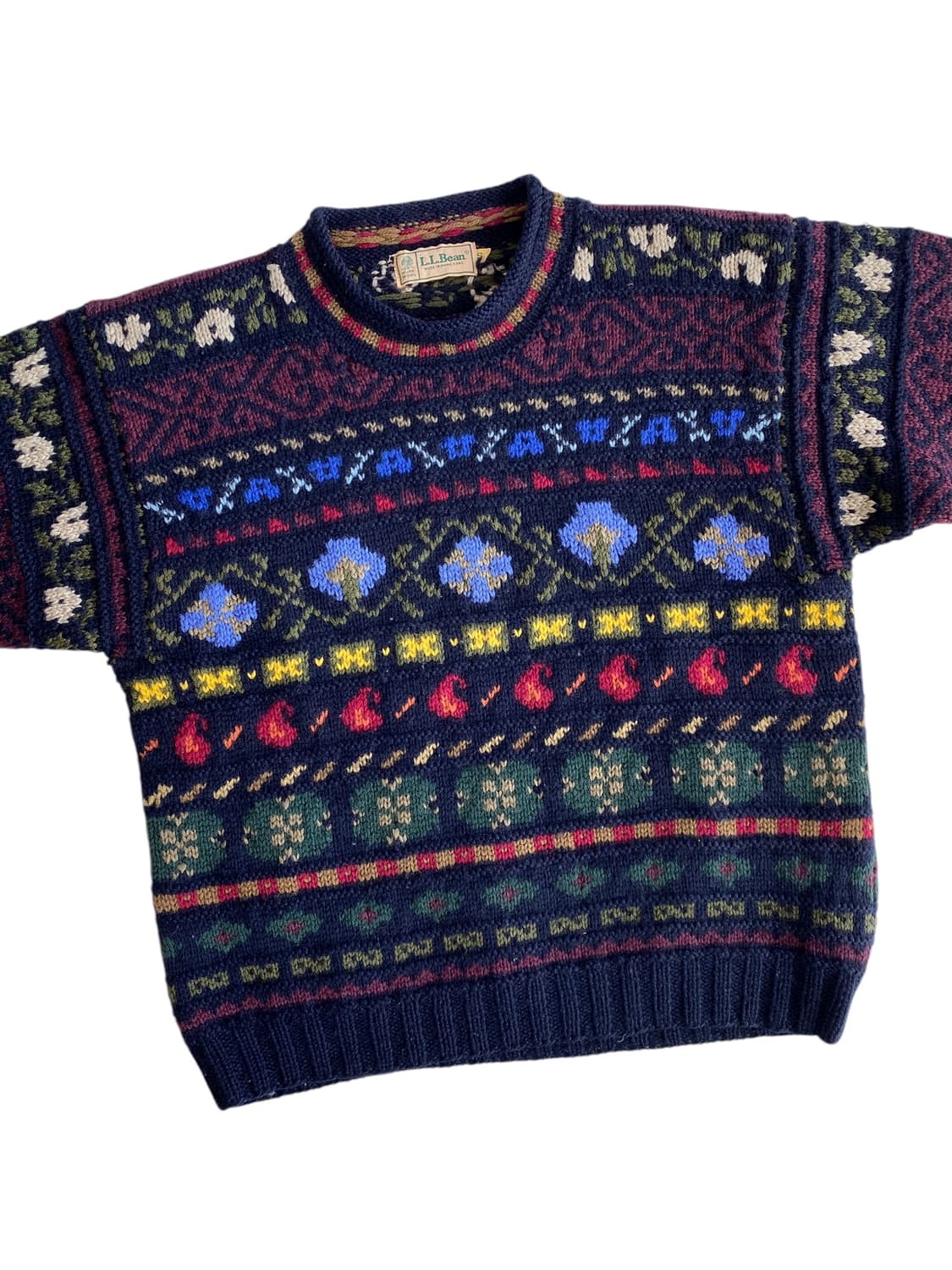 80's 엘엘빈 페어아일 롤넥 스웨터  상품이미지3