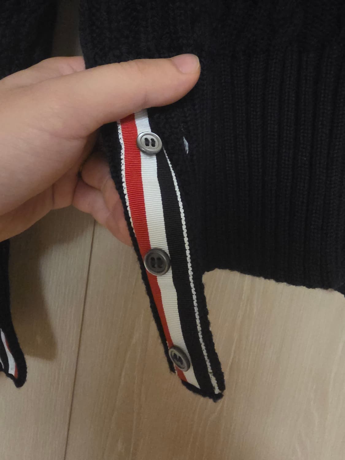 [ 2Size ] 톰브라운 네이비 아란 케이블 니트 상품이미지4