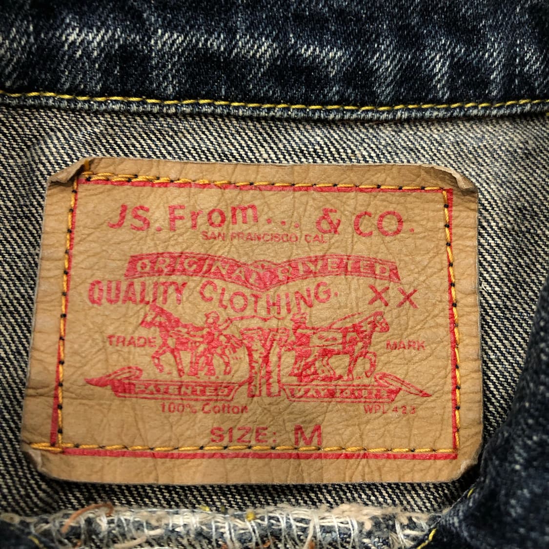 빈티지 워싱 디테일 데님 자켓 상품이미지5