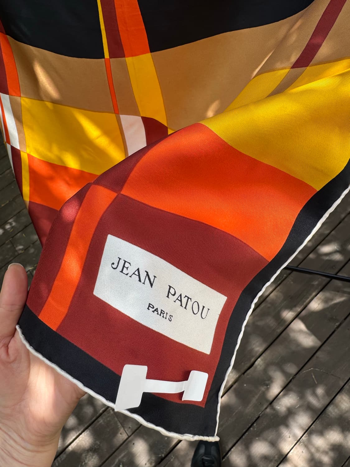 Jean Patou Paris 100% 실크 스카프 상품이미지2