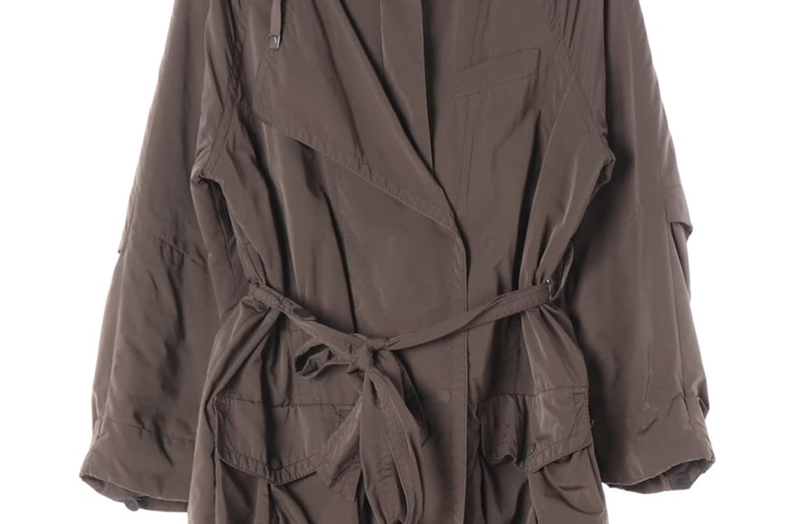 시슬리 빈티지 후드 벨티드 자켓 42 상품이미지4