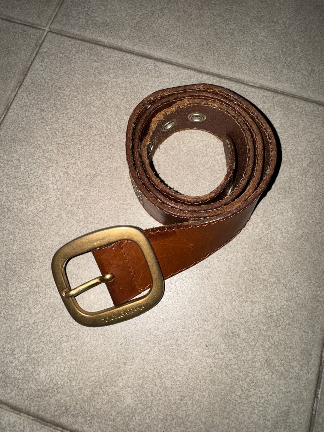 돌체앤가바나 스터드 로고 벨트 상품이미지4