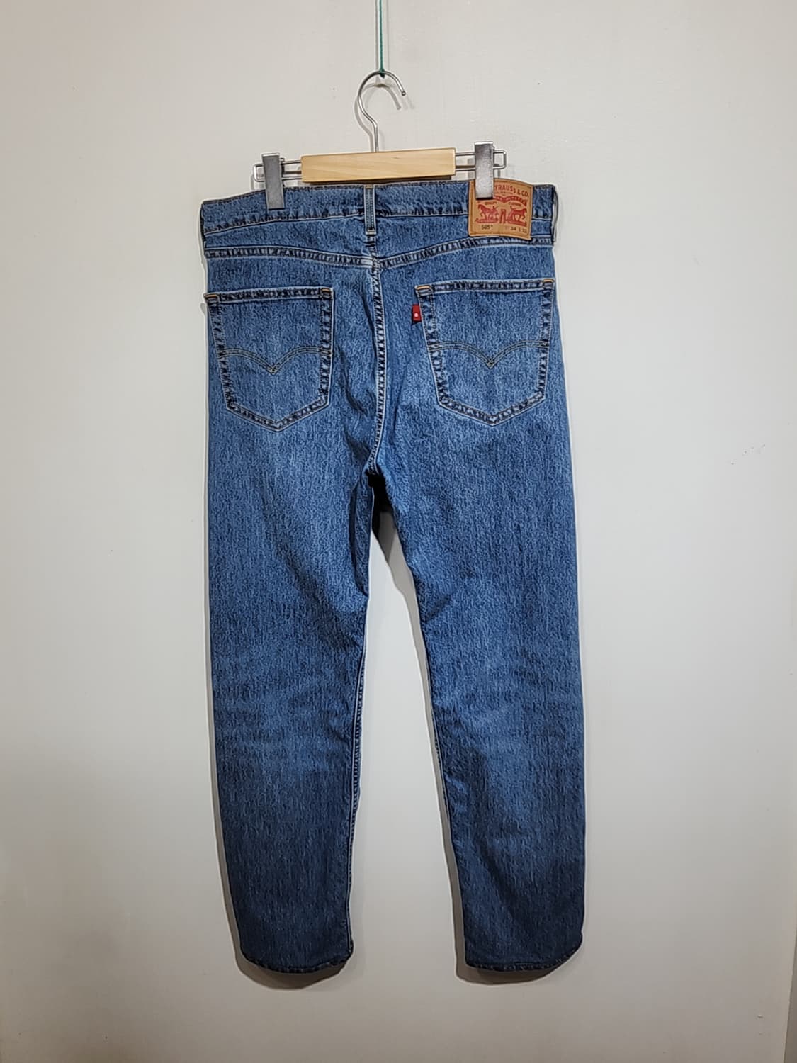 (34) 리바이스 505 청바지 연중청 데님팬츠 스판 150주년판  상품이미지7