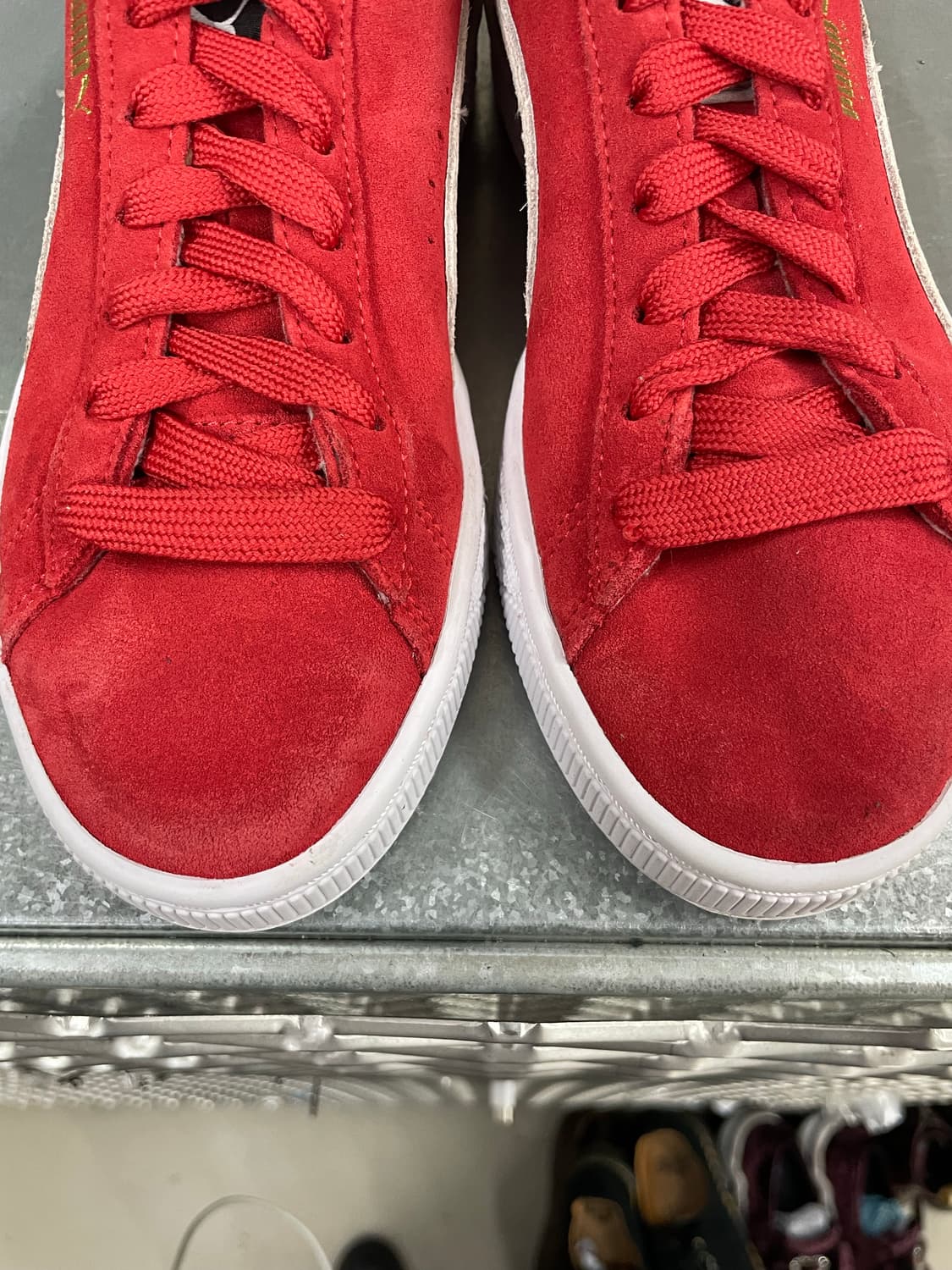 푸마 스웨이드 슈퍼 하이 리스크 레드 235 상품이미지7