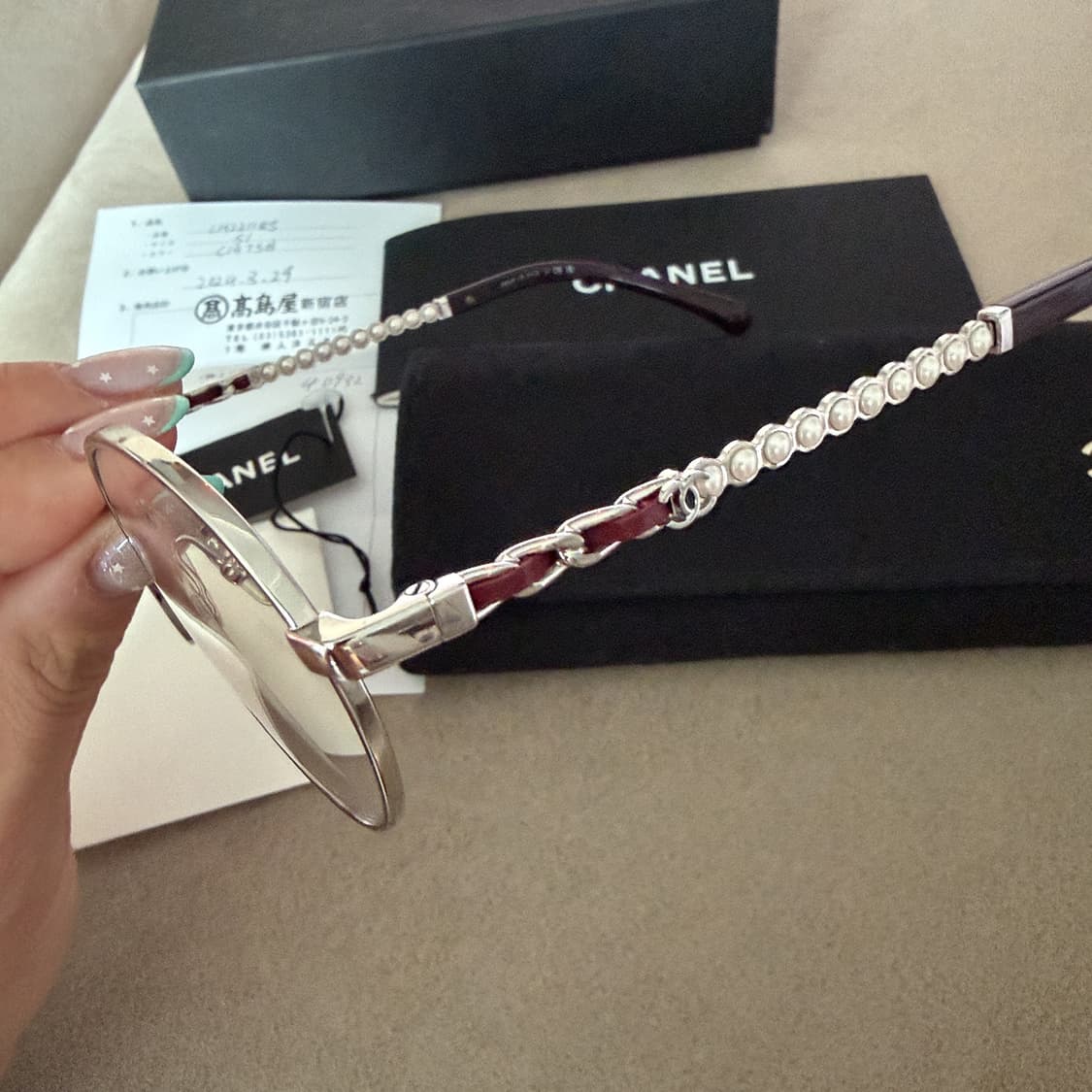 샤넬 클래식 실버 안경 (풀구성) 상품이미지6