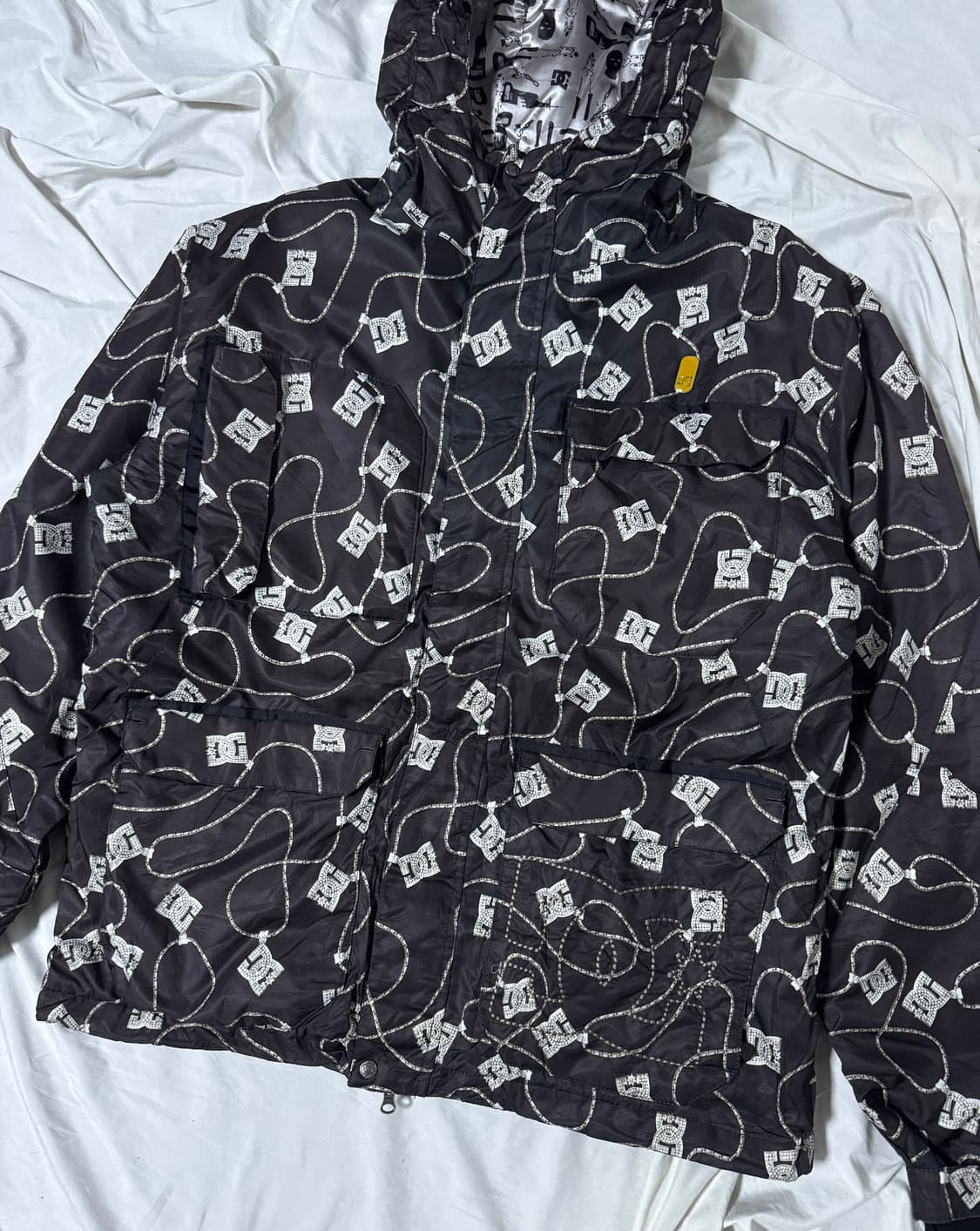 Dc shoes exotex 8000 모노그램 체인 패턴 자켓 y2k 상품이미지4