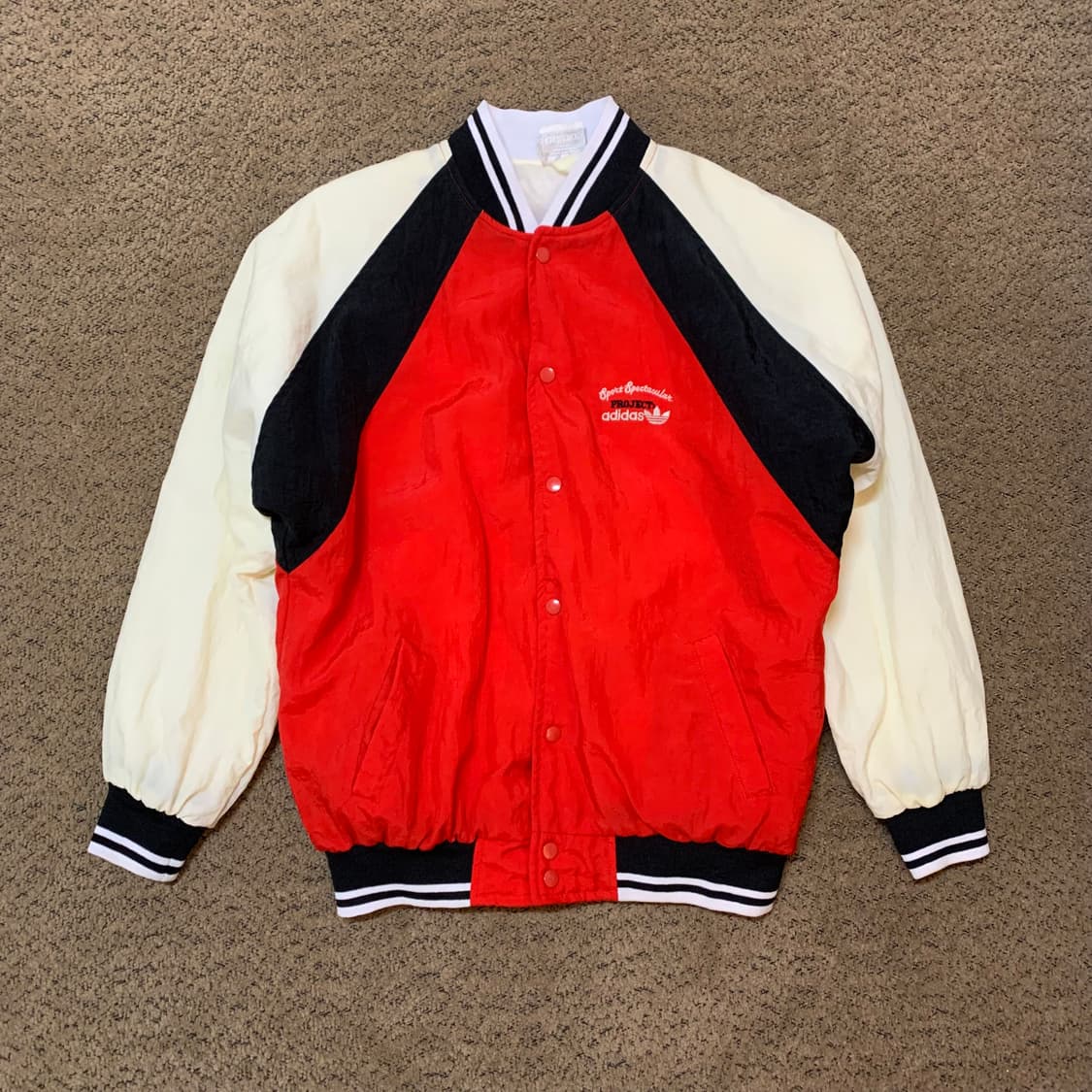 80s 빈티지 Adidas 봄버 자켓 (L) 상품이미지1