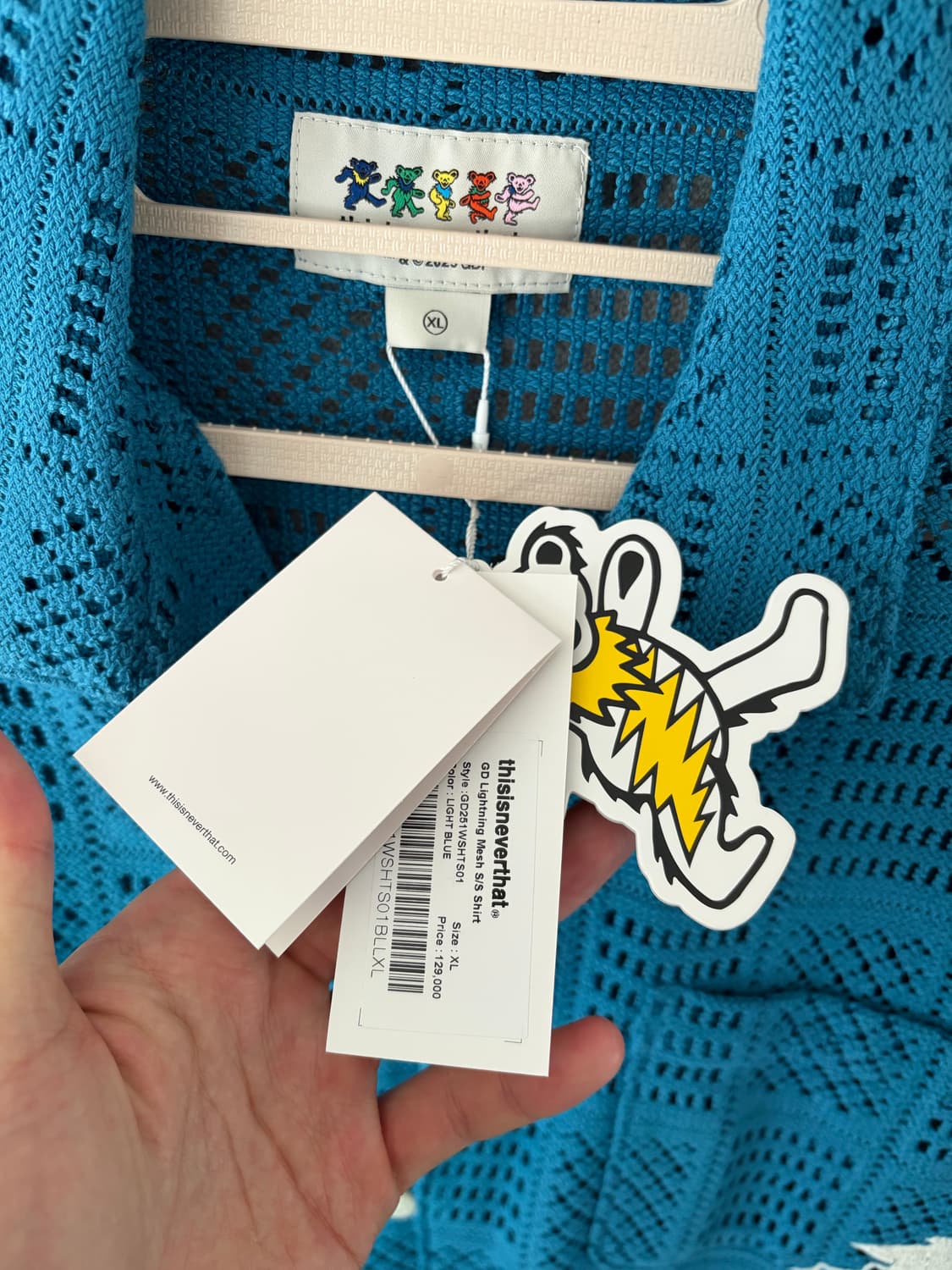 GD Lightning Mesh S/S Shirt Light Blue 상품이미지3