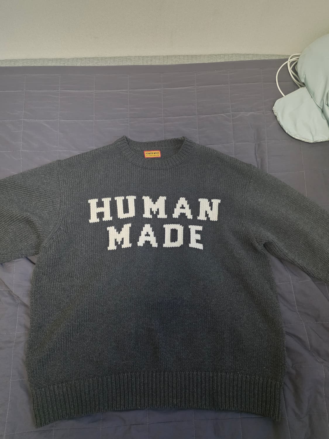 휴먼메이드 니트 챠콜 xl 상품이미지3