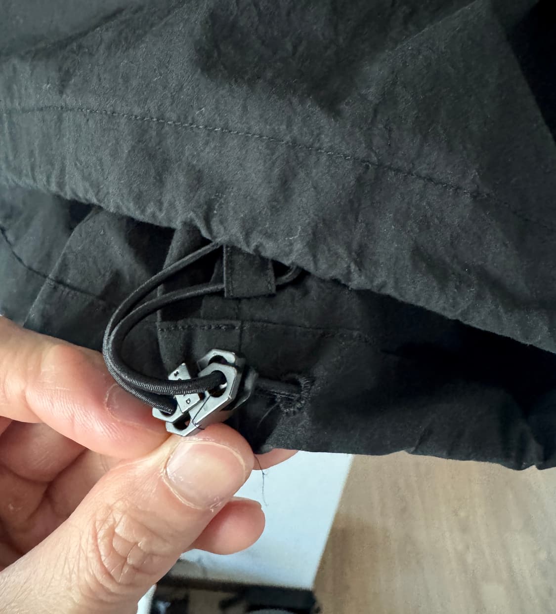 솔리드옴므 크리즈 스트링 반집업 셔츠 50사이즈 판매 상품이미지3