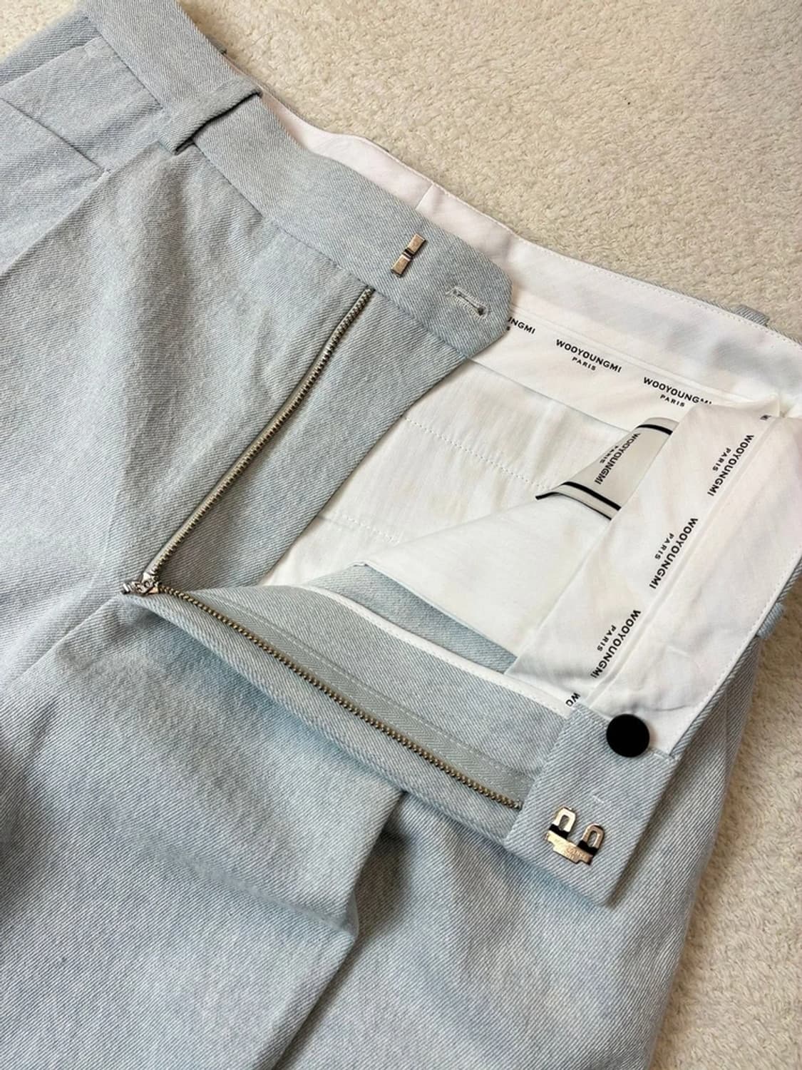 우영미 21ss 클래식 비조 스트랩 투턱 팬츠 PN6200    상품이미지3