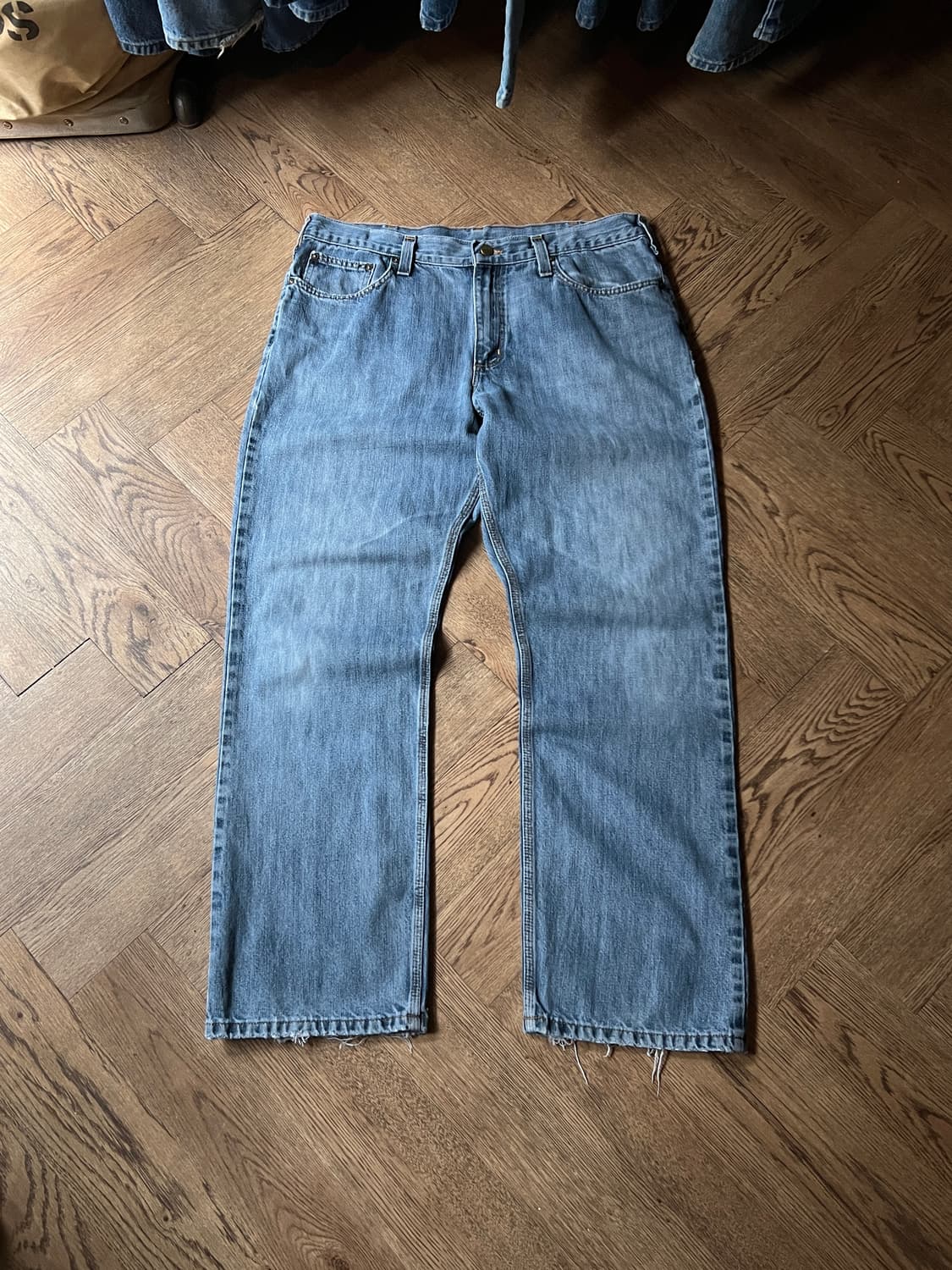 [36]칼하트 USA 빈티지 워싱 데님 워크 팬츠 상품이미지2