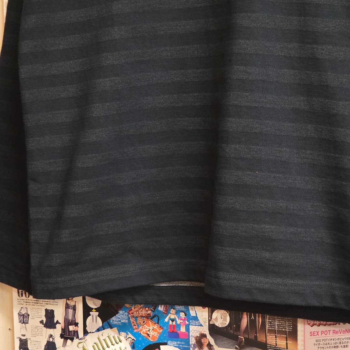 JPN 스트라이프 아일렛 롱슬리브 상품이미지4