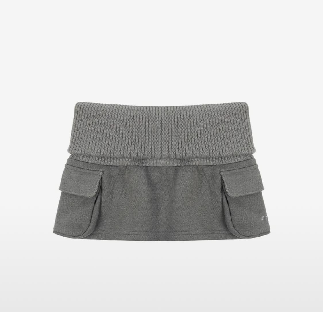 사일프레이 41pray Folded Knit Skirt Shorts 상품이미지2